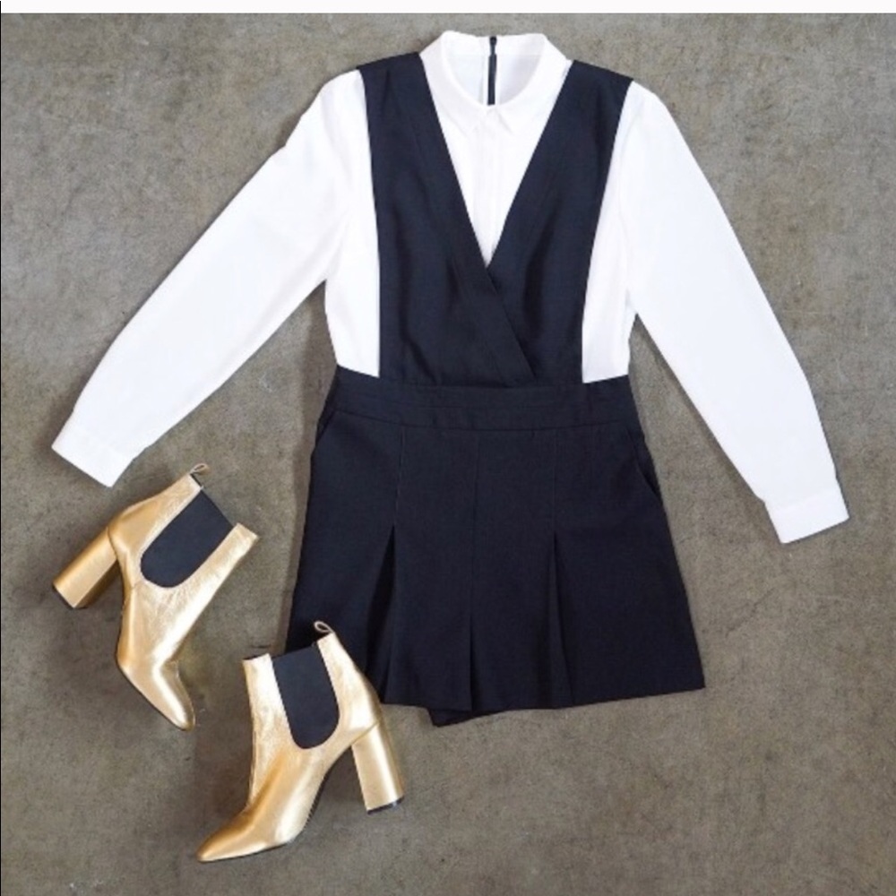 NWT Nordstrom TopShop Pinafore romper